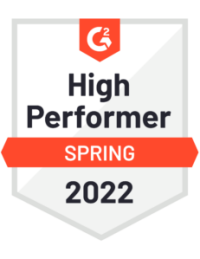 Badge for G2 Spring 2022 High Performer